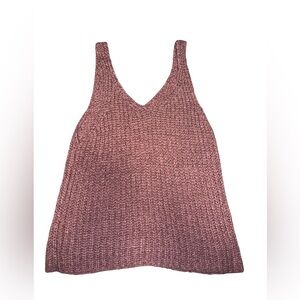 Pink Knit Tank Top
